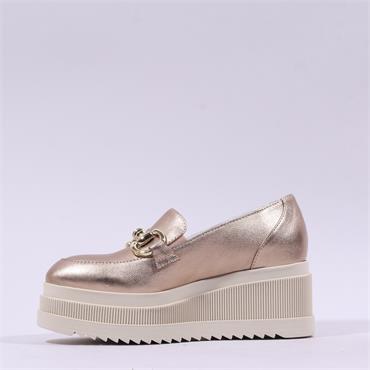 Marco Moreo Stockholm Link Platform Shoe - Dark Gold